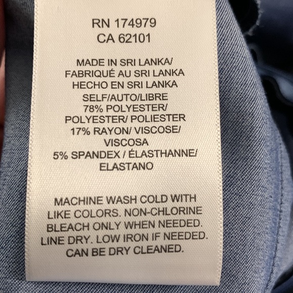 🛍️3/$20🛍️BCBGMAXAZRIA Asymmetrical tiered chambray mini skirt - Picture 9 of 9